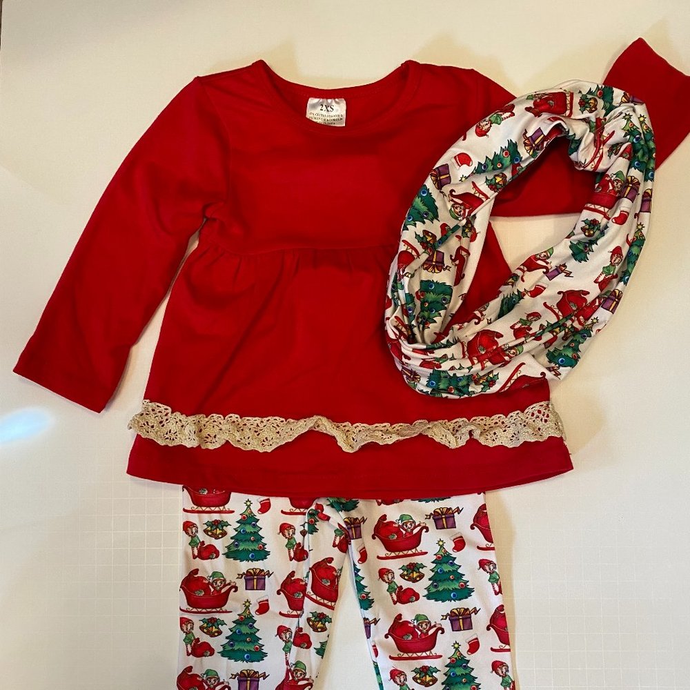 Scarf Christmas 3-piece set